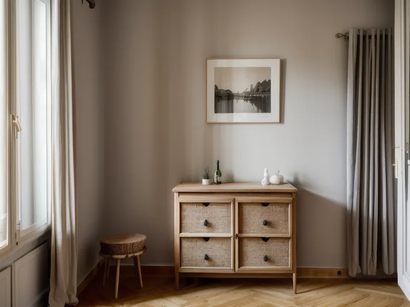 Coin bureau aménagé dans un petit salon nantais, entre canapé et fenêtre, pour une meilleure organisation