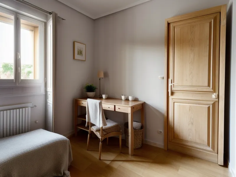 Plan de travail de cuisine sans objets qui traînent, exemple d'habitude de rangement quotidienne.