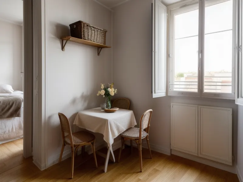 Linge plié posé sur une chaise, exemple d'habitude de rangement qui peut retomber.
