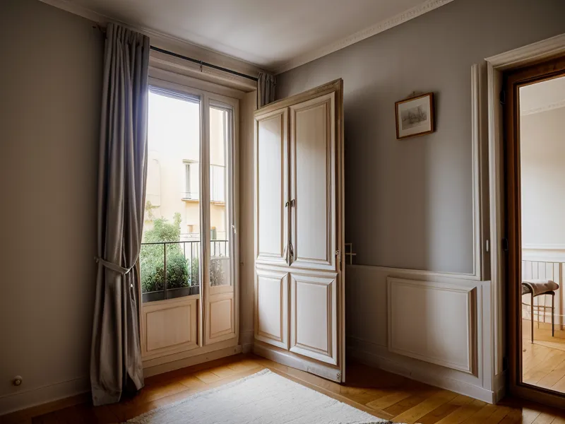 Un seul vase en céramique sur une étagère dégagée, résultat d'un tri des habitudes d'achat.