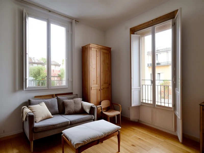 Décorations de Noël rangées dans un petit appartement encombré : désencombrement de Noël et stockage intelligent