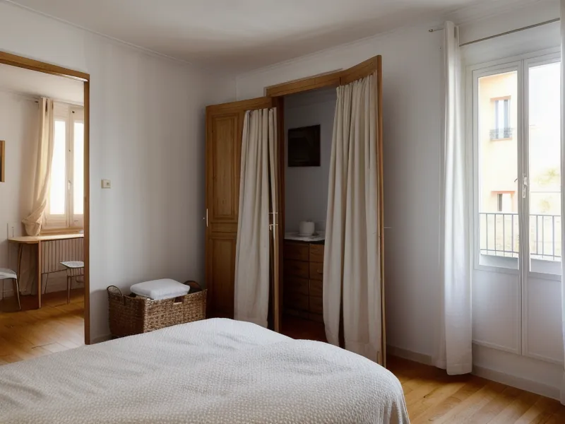 Cartons de déménagement entassés dans le couloir étroit d'un appartement à Nantes, avant désencombrement.