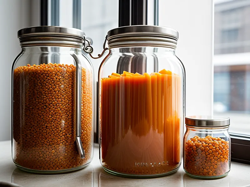 Bocaux en verre hermétiques pour ranger les aliments secs, système-optime cuisine