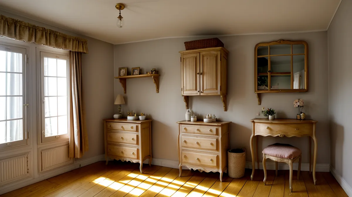Rangement de bijoux et accessoires dans une petite chambre, tiroir de commode organisé